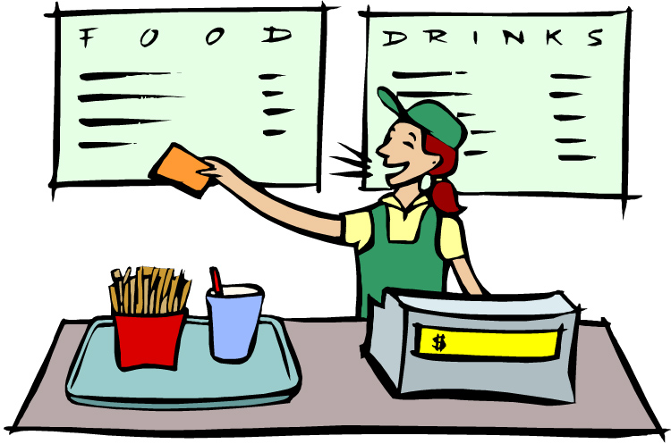 fast food worker clipart - photo #18